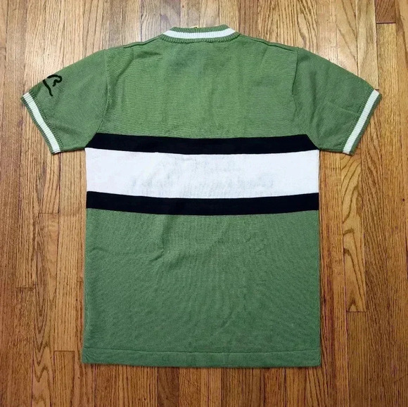 Earth Wind And Rider Womens Merino Wool Cycling 1/4 Zip Sweater Size M NEW Green - Picture 6 of 7